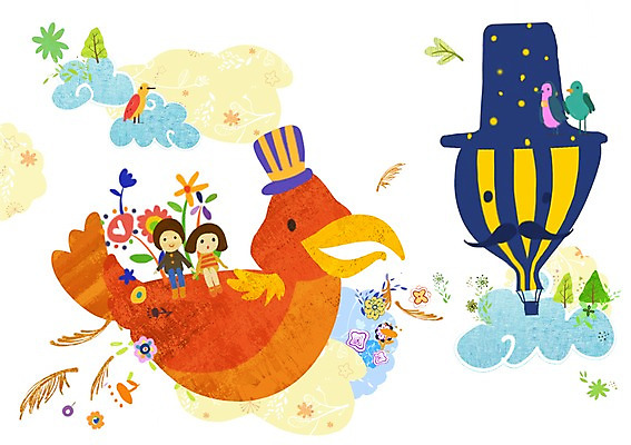 전신 PSD 나무 식물 구름 모자 라이프스타일 여자 남자 꽃 어린이라이프 어린이 일러스트 놀이 조류 하늘 함께함 사람 앉기 소녀 소년 취미 두명 라이프 기구 열기구 즐거움 소통 어린이만 국내일러스트 자연요소 동물 잡화 감정 컨셉 항공교통 모션 생활 파일형식