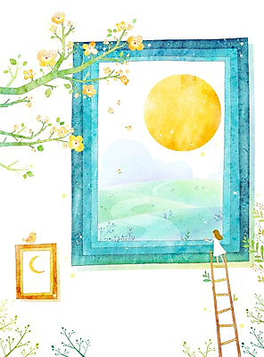 전신 PSD 나무 식물 여자 길 어린이 액자 백그라운드 일러스트 사다리 자연 한명 서기 사람 풍경 소녀 보름달 달 나뭇가지 풀 초승달 오솔길 그림 자연백그라운드 기념사진 여자만 여자한명만 어린이만 소녀만 소녀한명만 국내일러스트 자연요소 1 모션 도구 생태계 파일형식