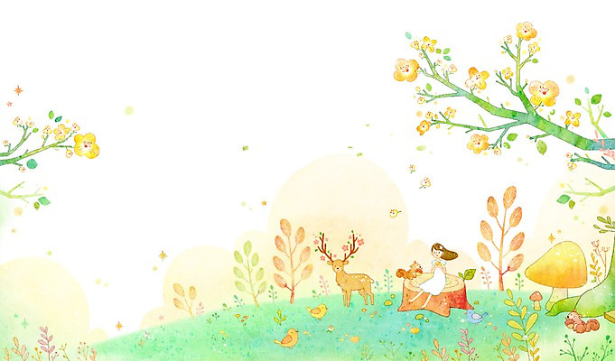 전신 PSD 나무 식물 동물 여자 어린이 백그라운드 일러스트 자연 조류 사슴 한명 사람 앉기 풍경 소녀 버섯 나뭇가지 풀 다람쥐 자연백그라운드 나무밑둥 여자만 여자한명만 어린이만 소녀만 소녀한명만 국내일러스트 1 포유류 모션 설치류 생태계 파일형식