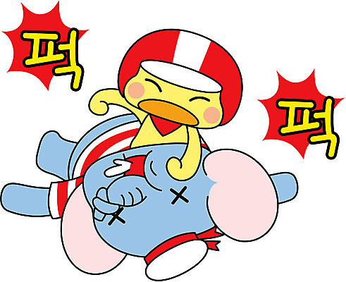 동물 캐릭터 모자 라이프스타일 동물캐릭터 스티커 일러스트 사람없음 일상 라이프 생활 펀치 폭력 헬멧 새캐릭터 싸움 닭캐릭터 비코와아리 병아리캐릭터 코끼리캐릭터 폭행 쓰러짐 일러캐릭터 AI파일 잡화 모션 조류 코끼리 병아리 닭 범죄 보호장비 사회이슈 파일형식 벡터