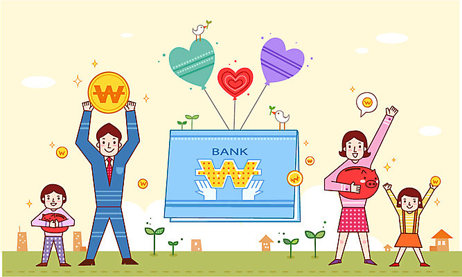 전신 식물 건축물 여자 남자 딸 아들 어린이 돈 일러스트 가정 가족 주택 서기 들기 사람 소녀 소년 여러명 성인 건물 금융 경제 새싹 동전 저축 돼지저금통 저금통 하트 절약 풀 가정경제 통장 풍선 금융의날 국내일러스트 AI파일 모양 건축 다수 컨셉 관계 모션 재산 파일형식 벡터 법정기념일