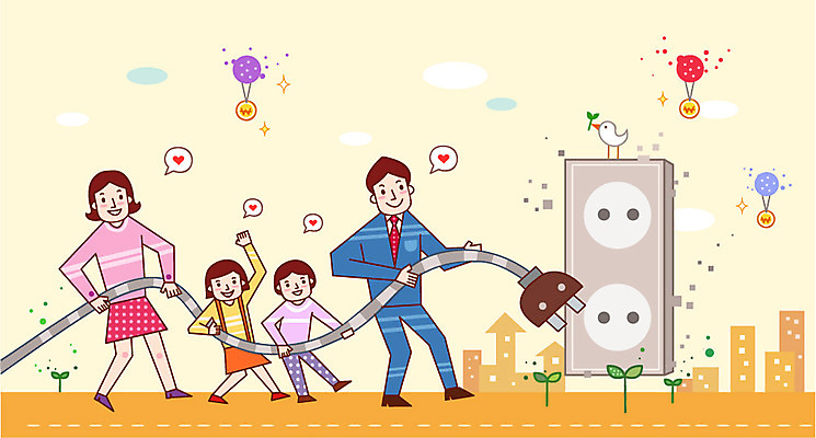 전신 식물 건축물 여자 남자 딸 아들 어린이 돈 일러스트 가정 가족 주택 서기 들기 사람 소녀 소년 여러명 성인 건물 금융 경제 새싹 동전 저축 절약 콘센트 플러그 코드 가정경제 금융의날 국내일러스트 AI파일 건축 다수 컨셉 관계 모션 재산 파일형식 벡터 법정기념일