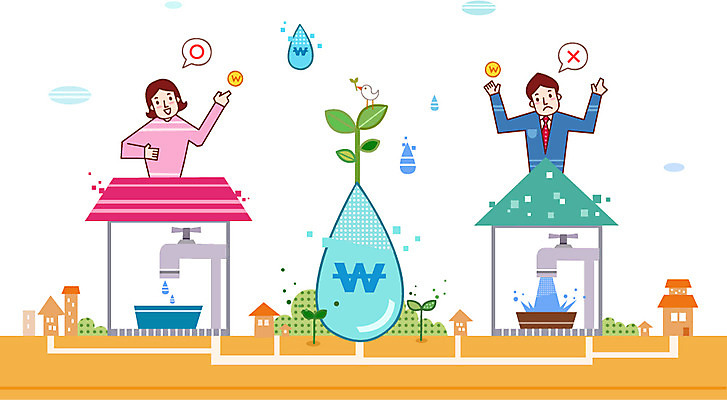 식물 건축물 여자 남자 돈 일러스트 가정 가족 주택 서기 사람 상반신 성인 두명 건물 물 금융 경제 새싹 동전 저축 물방울 절약 수도꼭지 가정경제 수도 수도_상하수도 성인만 금융의날 국내일러스트 AI파일 자연요소 건축 컨셉 관계 모션 재산 상하수도 파일형식 벡터 법정기념일