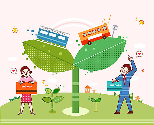 전신 식물 건축물 여자 남자 교통수단 일러스트 가정 가족 자동차 버스 대중교통 주택 서기 들기 사람 성인 두명 건물 경제 새싹 저축 절약 전철 역 가정경제 교통카드 성인만 금융의날 국내일러스트 AI파일 건축 육상교통 교통 컨셉 관계 교통시설 모션 금융 신용카드 파일형식 벡터 법정기념일