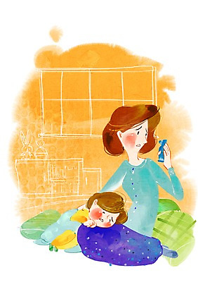 전신 PSD 라이프스타일 여자 행복 아들 일러스트 가족 엄마 들기 사람 앉기 성인 두명 라이프 눕기 고통 자녀 아기 가족라이프 뜨거움 열 온도계 체온계 감기 즐거움 여자만 국내일러스트 감정 관계 모션 생활 질병 파일형식