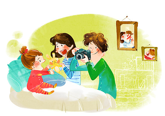 PSD 라이프스타일 여자 남자 딸 행복 인형 액자 일러스트 가족 베개 엄마 들기 사람 앉기 상반신 성인 라이프 세명 카메라 사진촬영 자녀 침대 아기 가족라이프 아빠 즐거움 기념사진 국내일러스트 감정 가구 관계 침구 모션 생활 전자제품 촬영 파일형식