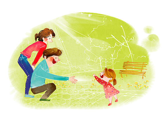 전신 PSD 라이프스타일 공원 여자 남자 딸 행복 벤치 의자 일러스트 가족 엄마 서기 사람 성인 라이프 세명 자녀 아기 가족라이프 아빠 즐거움 걸음마 국내일러스트 공공시설 감정 가구 관계 모션 생활 파일형식