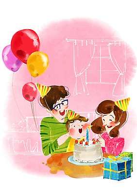 PSD 라이프스타일 여자 기념일 남자 행복 아들 일러스트 초 촛불 창문 가족 탁자 엄마 선물 사람 이벤트 상반신 성인 라이프 세명 선물상자 파티 고깔모자 자녀 아기 가족라이프 커튼 생일 아빠 생일케이크 즐거움 풍선 국내일러스트 모자_잡화 감정 가구 관계 생활 상자 케이크 파일형식