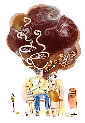 전신 PSD 라이프스타일 부부 커플 공원 여자 노년 남자 여유 커피 음료 말풍선 벤치 의자 일러스트 티타임 휴식 사람 앉기 성인 두명 라이프 컵 노부부 원두 우체통 차 커피잔 찻잔 낟알 노인만 성인만 국내일러스트 식기 공공시설 감정 가구 컨셉 관계 모션 잔 생활 파일형식