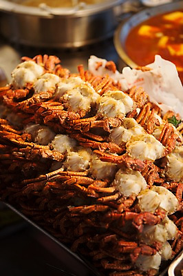 포토 JPG 아시아 음식 사람없음 해물요리 튀김 꽃게 게 대만 해산물 꽃게튀김 국내포토 나라 갑각류 파일형식