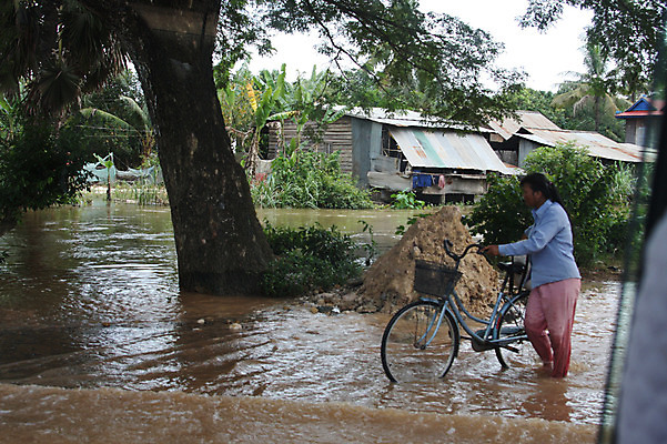 포토 JPG 주간 나무 식물 해외풍경 해외 남자 아시아 이동 고건축 주택 한명 사람 동양인 풍경 성인 야외 건물 물 강 쌓기 자전거 흙 당기기 홍수 캄보디아 수해 남자만 남자한명만 성인남자만 성인만 국내포토 자연요소 1 건축물 나라 컨셉 모션 인종 바이크 자연재해 파일형식
