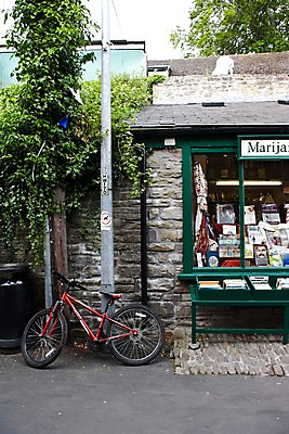 포토 JPG 주간 식물 해외풍경 해외 유럽 교통수단 영국 웨일즈 거리 거리풍경 사람없음 야외 책 자전거 전시 도서관 덩굴 주차 진열장 노천 국내포토 자연요소 교육 나라 교통 풍경 바이크 파일형식