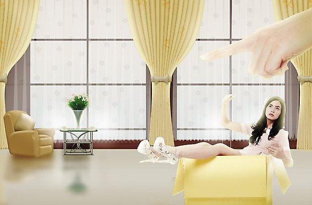 전신 PSD 외국인 식물 편집 편집이미지 손 드레스 옷 원피스 여자 꽃 화분 인형 구두 포즈 가구 컨셉 거실 창문 손가락 탁자 서기 사람 앉기 20대 성인 두명 신체부위 인테리어 상자 소파 검지손가락 가리킴 커튼 하이힐 마리오네트 마리오네트인형 청년만 성인만 이미지편집 디자인 생활용품 신발 의자 모션 인종 손짓 청년 여성화 파일형식