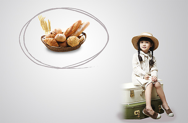 전신 PSD 편집 편집이미지 라이프스타일 웰빙 여자 어린이 음식 빵 가방 한명 사람 앉기 동양인 소녀 앞모습 바구니 여행가방 유치원생 빵집 한국인 바게트 친환경 유기농 웰빙라이프 웰빙음식 여자만 여자한명만 어린이만 소녀만 소녀한명만 이미지편집 1 잡화 뷰포인트 모션 인종 생활 환경 상점 건강식 파일형식