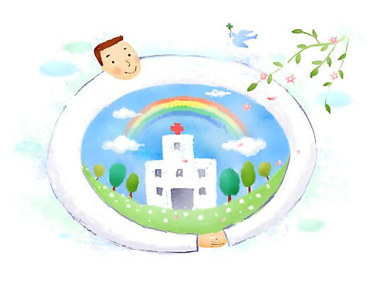 PSD 나무 식물 동물 구름 건축물 남자 꽃 무지개 일러스트 의학 안기 조류 건강 병원 한명 사람 상반신 성인 건물 치료 건강관리 의료진 의사 나뭇가지 도움 보호 질병 복지 질병관리 남자만 남자한명만 성인남자만 성인만 국내일러스트 자연요소 직업 1 건축 컨셉 모션 관리 사회이슈 파일형식