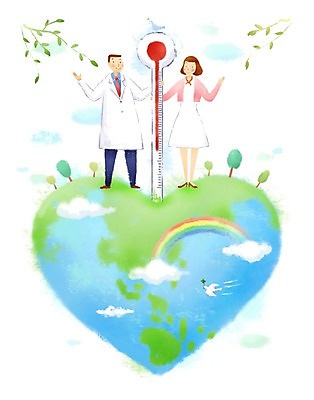 전신 PSD 나무 동물 구름 여자 남자 지구 무지개 일러스트 의학 조류 하늘 건강 서기 사람 성인 두명 치료 건강관리 간호사 의료진 의사 나뭇가지 도움 보호 질병 온도계 체온계 복지 질병관리 온도 성인만 국내일러스트 자연요소 식물 직업 컨셉 모션 관리 사회이슈 파일형식