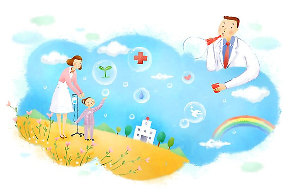 전신 PSD 나무 식물 구름 건축물 여자 남자 꽃 무지개 일러스트 의학 건강 병원 서기 사람 성인 건물 치료 세명 놀이용품 건강관리 환자 간호사 의료진 의사 도움 비눗방울 보호 질병 링거 복지 질병관리 성인만 국내일러스트 자연요소 직업 건축 컨셉 의료기기 모션 관리 사회이슈 오브젝트 파일형식