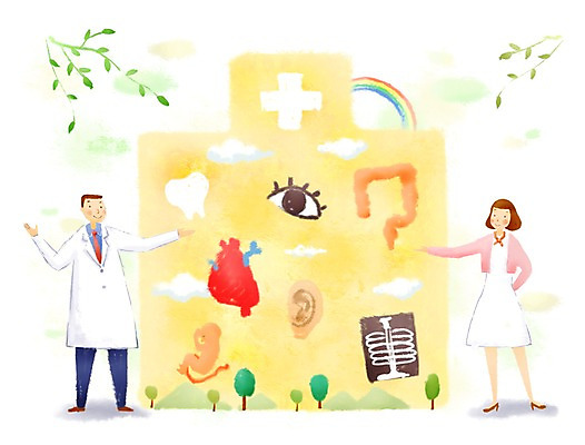 전신 PSD 나무 식물 구름 건축물 여자 남자 무지개 일러스트 의학 엑스레이 건강 병원 서기 사람 성인 두명 건물 신체부위 치료 건강관리 간호사 의료진 의사 나뭇가지 아기 도움 치아 보호 장기 질병 복지 질병관리 대장 귀 태아 갈비뼈 안구 국내일러스트 자연요소 직업 건축 컨셉 신체 모션 뼈 관리 임신 소화기관 장기_의학 사회이슈 파일형식