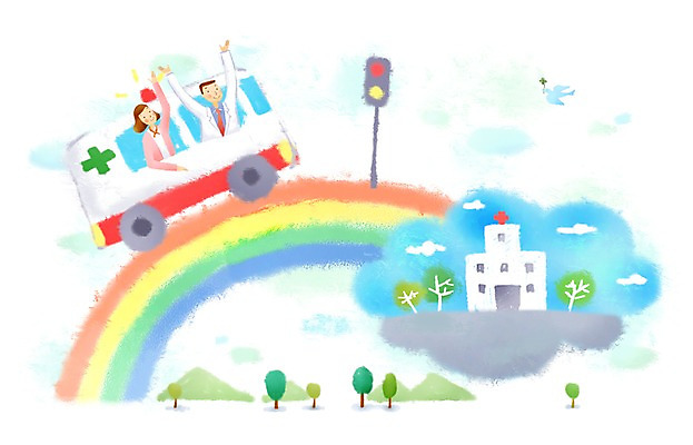 PSD 나무 식물 구름 건축물 여자 남자 무지개 일러스트 의학 자동차 산 건강 병원 사람 앉기 상반신 성인 두명 건물 치료 건강관리 간호사 의료진 의사 도움 보호 질병 신호등 구급차 복지 질병관리 성인만 국내일러스트 자연요소 직업 건축 육상교통 컨셉 모션 관리 사회이슈 파일형식