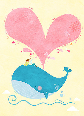 전신 PSD 동물 커플 여자 남자 커플라이프 백그라운드 일러스트 상상 상상일러스트 사랑 사람 앉기 성인 두명 기댐 바다동물 하트 고래 성인만 국내일러스트 모양 라이프스타일 감정 바다 포유류 관계 모션 수중동물 파일형식