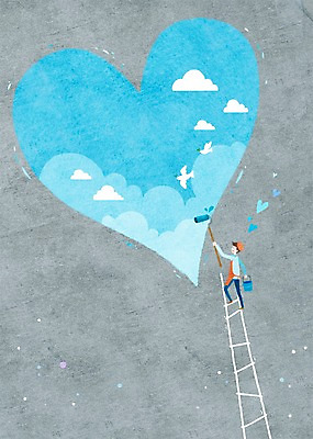 전신 PSD 구름 남자 백그라운드 일러스트 사다리 상상 조류 하늘 통 상상일러스트 사랑 한명 서기 들기 사람 성인 페인트 하트 그림 페인트통 롤러 남자만 남자한명만 성인남자만 성인만 국내일러스트 자연요소 모양 동물 1 감정 모션 도구 파일형식