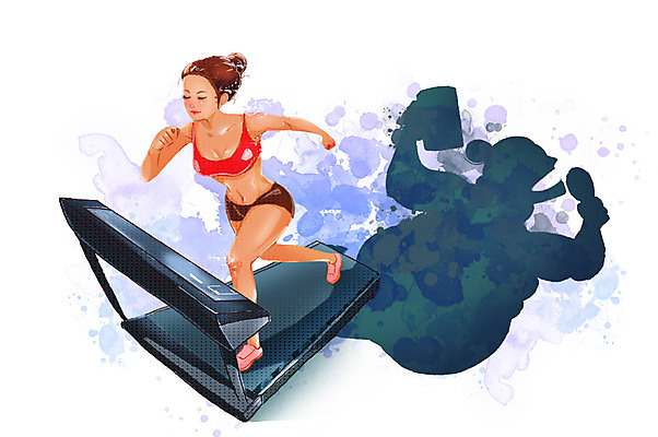 전신 PSD 우먼라이프 라이프스타일 여자 러닝셔츠 몸매관리 다이어트 일러스트 건강 그림자 한명 서기 사람 성인 라이프 달리기 운동 건강관리 운동기구 비교 목표 몸매 비만 런닝머신 여자만 여자한명만 성인여자만 성인만 국내일러스트 1 컨셉 셔츠 모션 관리 생활 헬스 파일형식