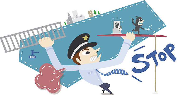 전신 나무 식물 건축물 남자 일러스트 사다리 서기 들기 사람 풍경 성인 두명 건물 범죄 경찰 보석 도둑 탈출 법 경찰복 공정 복면 정의 남자만 성인남자만 성인만 국내일러스트 AI파일 직업 건축 컨셉 유니폼 모션 도구 광석 범죄인 파일형식 벡터