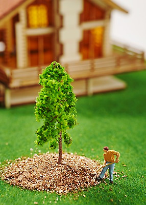 포토 JPG 스튜디오촬영 나무 식물 건축물 모래 인형 백그라운드 주택 실내 근접촬영 잔디 사람없음 건물 아웃포커스 장난감 미니어처 피규어 풀 삽 국내포토 건축 뷰포인트 촬영기법 내부 모형 파일형식