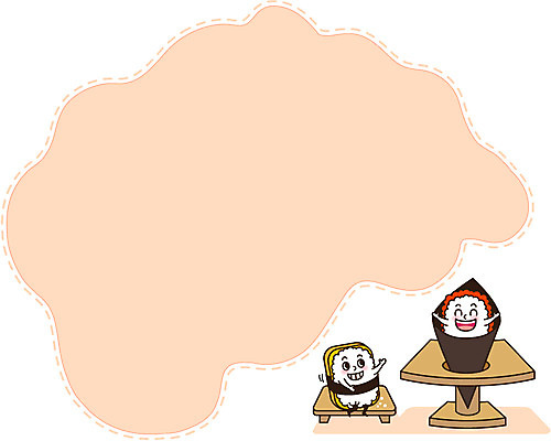 캐릭터 배너 음식 백그라운드 말풍선 일러스트 밥 안내 프레임 도마 틀 사람없음 귀여움 계란 알 공백 초밥 메모지 알림 계란말이 김말이 일본음식 일러캐릭터 AI파일 컨셉 주방용품 사무용품 계란요리 파일형식 벡터