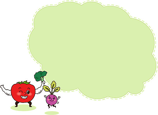 모양 캐릭터 음식 백그라운드 말풍선 토마토 채소 일러스트 프레임 건강 틀 사람없음 운동 귀여움 알림 음식캐릭터 콜라비 일러캐릭터 AI파일 컨셉 파일형식 벡터