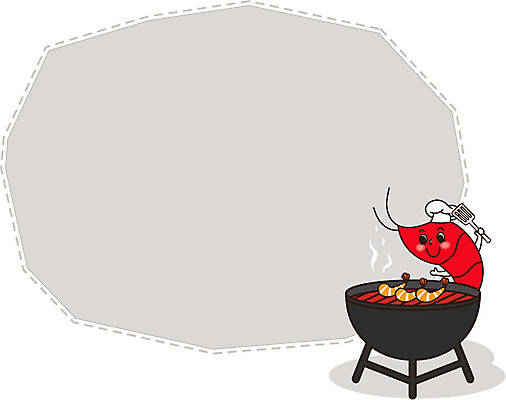 캐릭터 배너 음식 백그라운드 말풍선 일러스트 새우 안내 프레임 요리사모자 틀 사람없음 귀여움 공백 메모지 구이 알림 뒤집개 화로 숯불 새우구이 일러캐릭터 AI파일 모자_잡화 그릇 컨셉 주방용품 갑각류 사무용품 요리사 파일형식 벡터