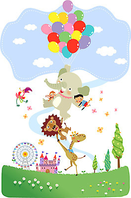 전신 나무 식물 동물 구름 건축물 남자 꽃 어린이 일러스트 포유류 조류 하늘 코끼리 함께함 한명 사람 소년 잔디 건물 원숭이 풀 성 놀이기구 사자 기린 즐거움 어린이세상 대관람차 풍선 소통 천진난만 남자만 남자한명만 어린이만 소년만 소년한명만 국내일러스트 AI파일 자연요소 1 건축 감정 컨셉 파일형식 벡터