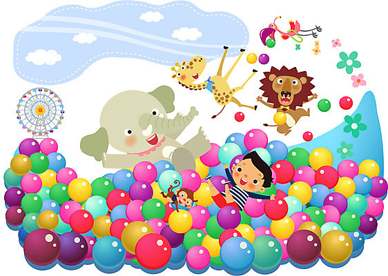 전신 나무 식물 동물 구름 남자 꽃 어린이 일러스트 공 포유류 조류 하늘 코끼리 함께함 한명 사람 앉기 소년 놀이공원 원숭이 놀이기구 사자 기린 즐거움 공놀이 어린이세상 대관람차 소통 볼풀 천진난만 남자만 남자한명만 어린이만 소년만 소년한명만 국내일러스트 AI파일 자연요소 1 감정 컨셉 모션 놀이 테마파크 파일형식 벡터