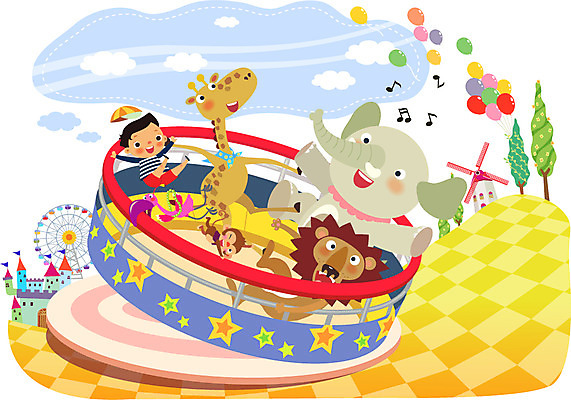 전신 나무 식물 동물 구름 건축물 남자 어린이 음표 일러스트 포유류 조류 하늘 코끼리 함께함 한명 사람 앉기 소년 건물 놀이공원 풍차 기구 도구 원숭이 성 놀이기구 사자 기린 즐거움 어린이세상 대관람차 풍선 소통 디스코팡팡 천진난만 남자만 남자한명만 어린이만 소년만 소년한명만 국내일러스트 AI파일 자연요소 1 기호 건축 감정 음악 컨셉 모션 테마파크 파일형식 벡터