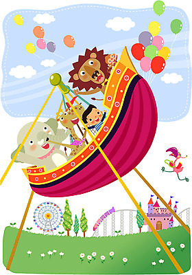 나무 식물 동물 구름 건축물 남자 꽃 어린이 일러스트 포유류 조류 하늘 코끼리 함께함 한명 사람 앉기 소년 잔디 상반신 건물 놀이공원 원숭이 풀 성 놀이기구 사자 기린 즐거움 어린이세상 대관람차 풍선 소통 바이킹 천진난만 남자만 남자한명만 어린이만 소년만 소년한명만 국내일러스트 AI파일 자연요소 1 건축 감정 컨셉 모션 테마파크 파일형식 벡터