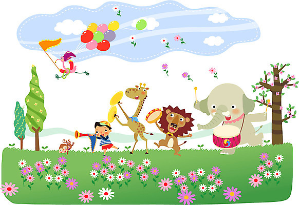 전신 나무 식물 동물 구름 남자 꽃 어린이 악기 꽃밭 연주 일러스트 포유류 조류 하늘 코끼리 함께함 한명 서기 들기 사람 소년 원숭이 깃발 사자 기린 나팔 북 즐거움 어린이세상 탬버린 풍선 징 소통 천진난만 남자만 남자한명만 어린이만 소년만 소년한명만 국내일러스트 AI파일 자연요소 1 감정 음악 컨셉 모션 타악기 국악기 파일형식 벡터