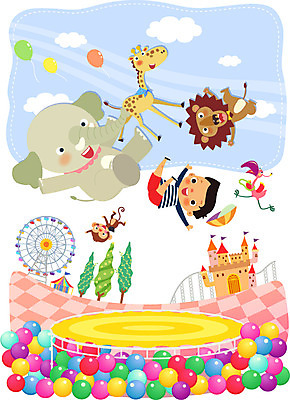 전신 나무 식물 동물 구름 건축물 남자 어린이 일러스트 포유류 조류 하늘 코끼리 함께함 한명 사람 소년 건물 놀이공원 원숭이 성 놀이기구 사자 기린 즐거움 어린이세상 천막 대관람차 풍선 소통 천진난만 남자만 남자한명만 어린이만 소년만 소년한명만 국내일러스트 AI파일 자연요소 1 건축 감정 컨셉 테마파크 파일형식 벡터