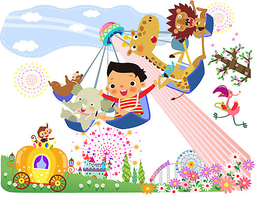 전신 나무 식물 동물 구름 건축물 남자 꽃 어린이 일러스트 포유류 조류 하늘 코끼리 함께함 한명 사람 앉기 소년 건물 놀이공원 기구 도구 원숭이 성 놀이기구 사자 기린 즐거움 어린이세상 대관람차 마차 롤러코스터 소통 천진난만 남자만 남자한명만 어린이만 소년만 소년한명만 국내일러스트 AI파일 자연요소 1 건축 감정 교통수단 컨셉 모션 테마파크 파일형식 벡터