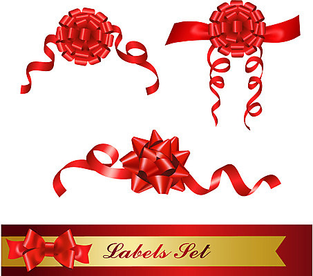 모양 리본 백그라운드 일러스트 선물 이벤트 사람없음 장식 세트 라벨 끈 심볼 오브젝트 국내일러스트 AI파일 프레임 파일형식 벡터