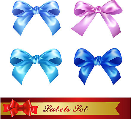 모양 리본 백그라운드 일러스트 선물 이벤트 사람없음 장식 세트 라벨 끈 심볼 오브젝트 국내일러스트 AI파일 프레임 파일형식 벡터