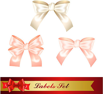 모양 리본 백그라운드 일러스트 선물 이벤트 사람없음 장식 세트 라벨 끈 심볼 오브젝트 국내일러스트 AI파일 프레임 파일형식 벡터