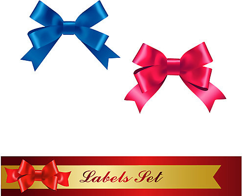 모양 리본 백그라운드 일러스트 선물 이벤트 사람없음 장식 세트 라벨 끈 심볼 오브젝트 국내일러스트 AI파일 프레임 파일형식 벡터