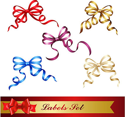 모양 리본 백그라운드 일러스트 선물 이벤트 사람없음 장식 세트 라벨 끈 심볼 오브젝트 국내일러스트 AI파일 프레임 파일형식 벡터
