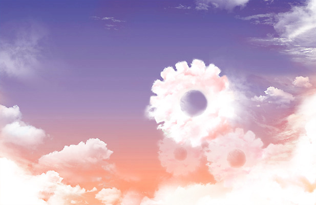 모양 PSD 구름 편집 편집이미지 백그라운드 자연 포토일러 하늘 합성일러스트 풍경 사람없음 노을 일몰 바퀴 톱니바퀴 편집일러스트 이미지편집 자연요소 생태계 파일형식