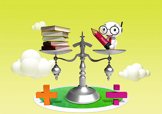 PSD 구름 캐릭터 기호 교육 백그라운드 일러스트 홍보캐릭터 하늘 교육캐릭터 3D캐릭터 저울 사람없음 책 필기구 연필 쌓기 무게 덧셈 나누기 일러캐릭터 자연요소 문자 모션 문구용품 학용품 수학 파일형식