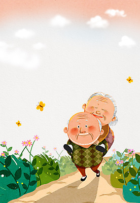 전신 PSD 식물 동물 라이프스타일 부부 커플 여자 할아버지 노년 남자 꽃 길 할머니 나비 곤충 일러스트 건강 관리 서기 사람 성인 두명 라이프 실버라이프 노후 건강관리 노부부 산책 풀 사회 실버 보호 복지 업기 노인만 성인만 국내일러스트 컨셉 관계 모션 휴식 생활 사회이슈 공동체 파일형식