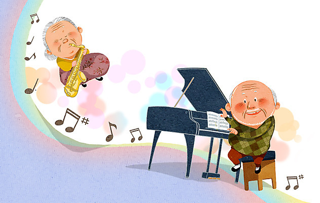 전신 PSD 라이프스타일 부부 커플 여자 할아버지 노년 남자 할머니 악기 음악 연주 의자 음표 일러스트 건강 관리 사람 앉기 성인 두명 라이프 실버라이프 노후 건강관리 노부부 사회 건반 피아노 실버 보호 색소폰 복지 악보 그랜드피아노 노인만 성인만 국내일러스트 기호 가구 컨셉 관계 모션 문화예술 생활 건반악기 목관악기 사회이슈 공동체 파일형식