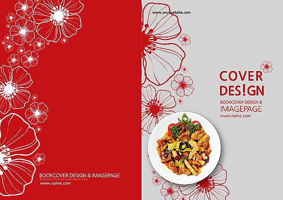 PSD 템플릿 편집 문양 그릇 접시 표지디자인 북디자인 출판디자인 표지 꽃 음식 백그라운드 무늬 꽃무늬 북커버 팜플렛 사람없음 중식 식당 라조기 이미지템플릿 식물 식기 상점 파일형식