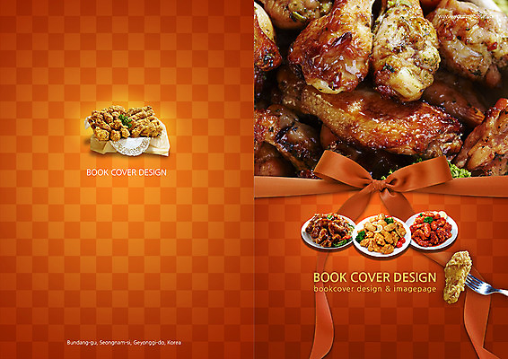 PSD 템플릿 편집 그릇 접시 표지디자인 북디자인 출판디자인 표지 리본 음식 백그라운드 북커버 팜플렛 사람없음 식당 치킨 프라이드치킨 양념치킨 닭고기 훈제치킨 이미지템플릿 식기 육류 상점 닭고기요리 파일형식
