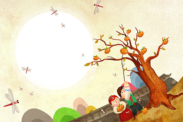 전신 PSD 나무 식물 동물 한국문화 한국전통 여자 명절 열매 남자 곤충 백그라운드 과일 일러스트 가족 감 서기 사람 성인 두명 담장 추석 보름달 달 나뭇가지 잠자리 전통의상 한복 감나무 성인만 국내일러스트 자연요소 동양문화 전통 기념일 관계 모션 한국 파일형식